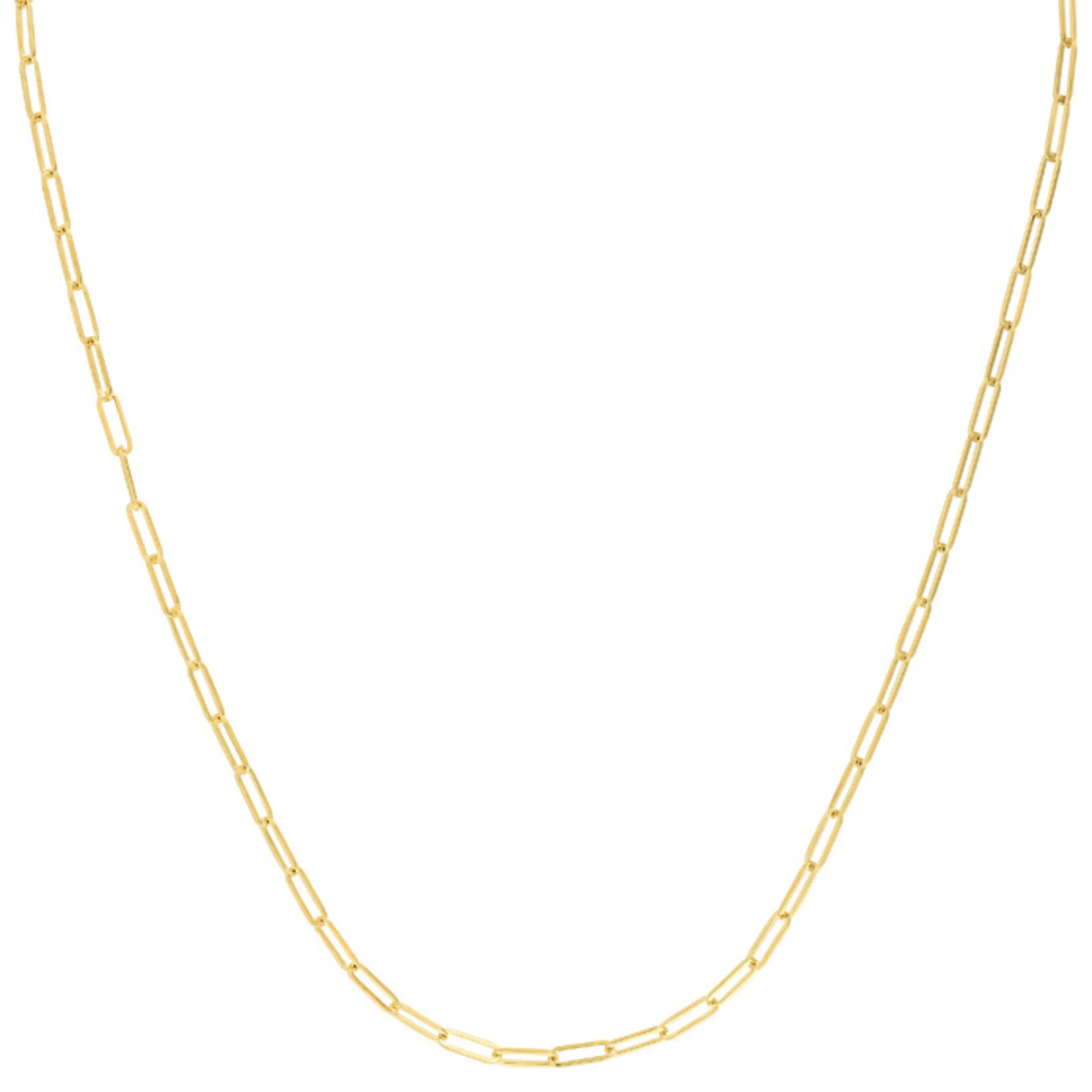 14K Gold Sole Medium Paperclip Chain