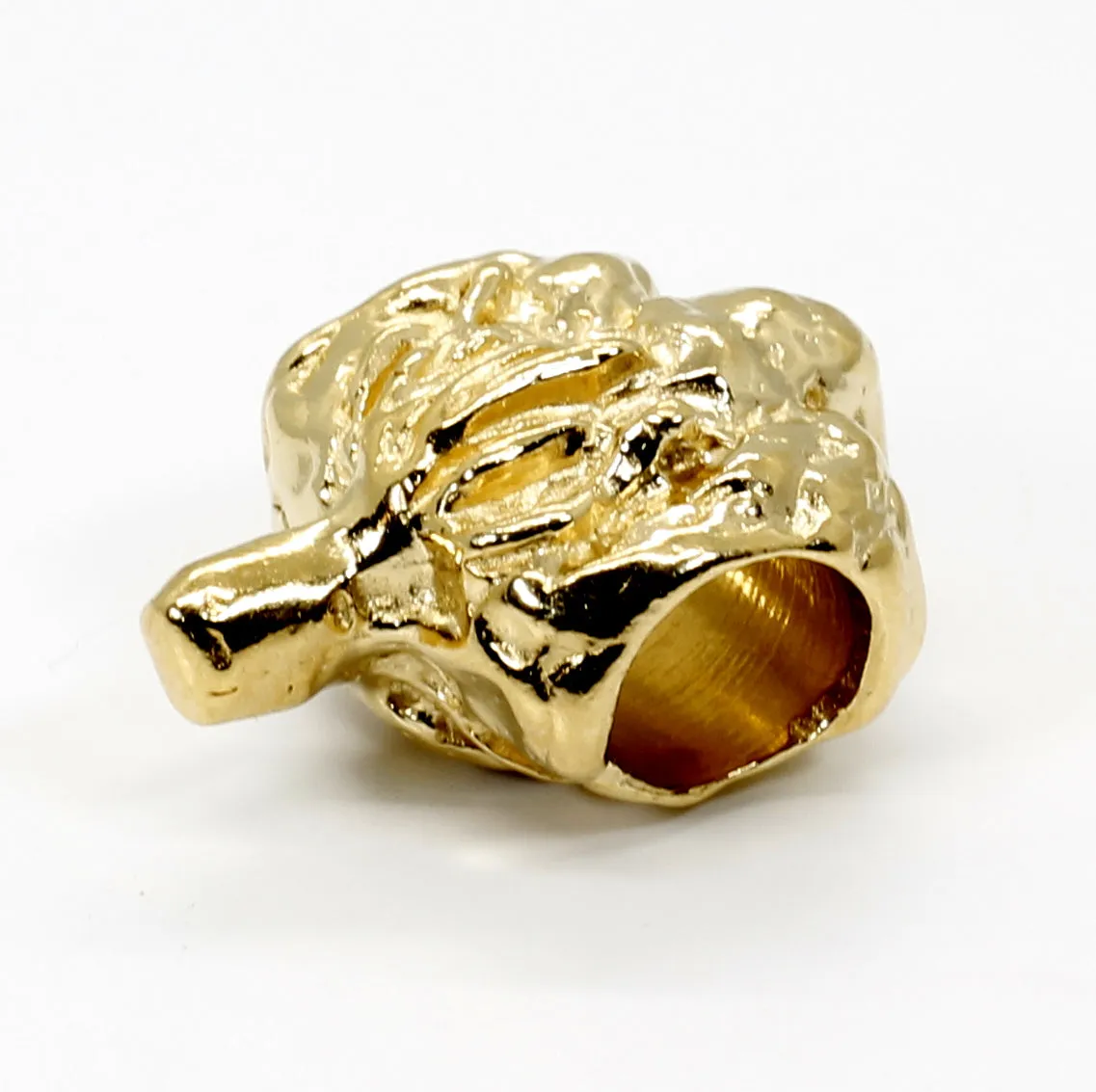 14kt Gold Vermeil Cotton Boll Slide Charm