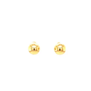 8mm Round Ball Stud Earrings 14k Gold filled