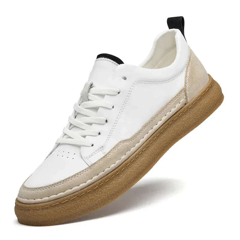 ADVBRIDGE  -  Luxury Brand Men's Shoes Italian High Quality Leather Casual Shoes New Business All-match Men Sneakers Non-slip Skateboard shoes