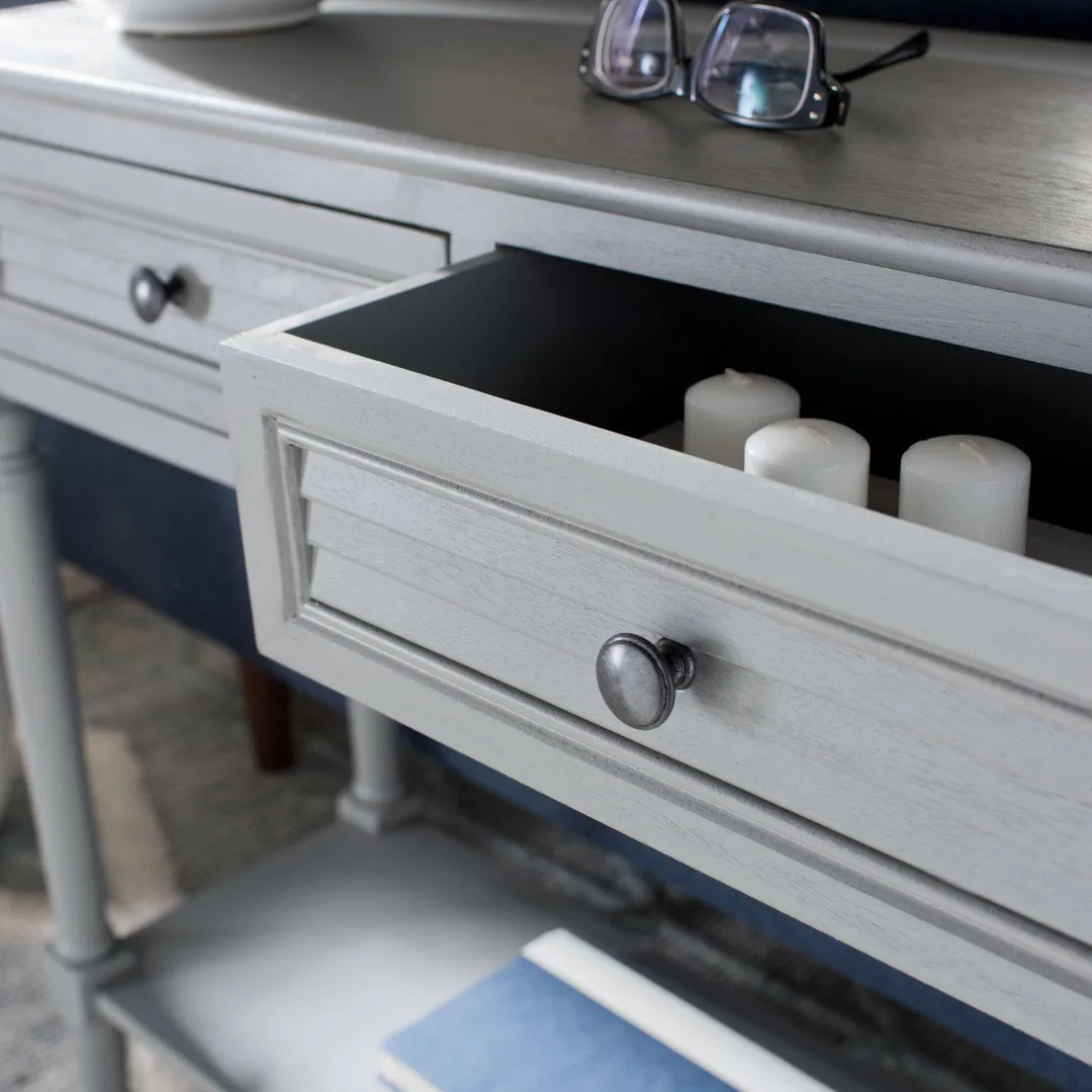 Amondre 36'' Console Table Highland Dunes Color: Distressed Gray