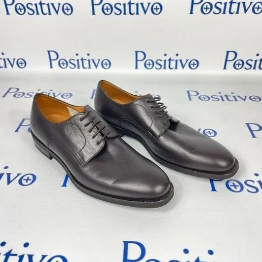 Bally Salfano Chocolate Leather Derby Shoes w/ Defect