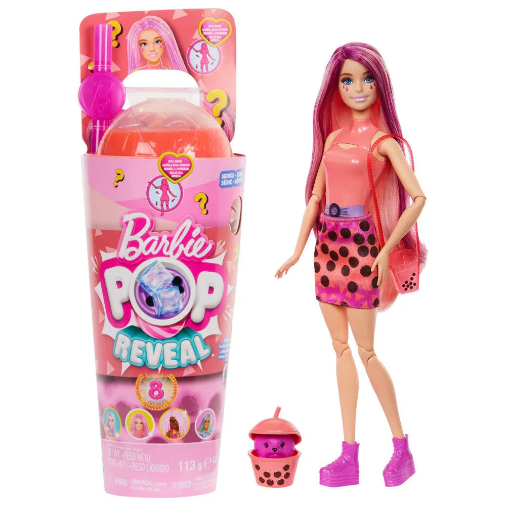 Barbie Pop Reveal Bubble Tea Orange Doll