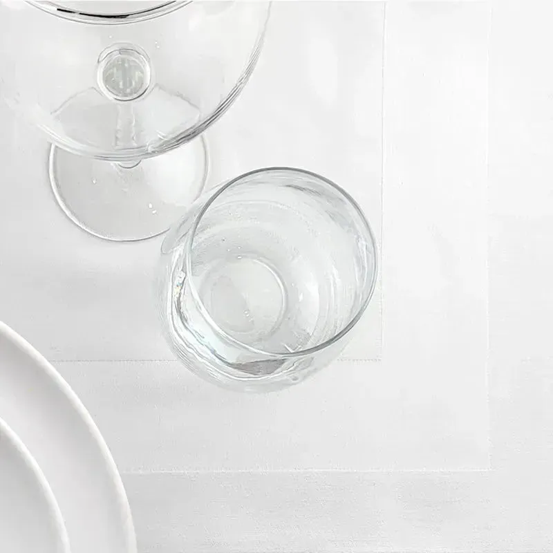 Birds Eye Table Linens with Frame Pattern