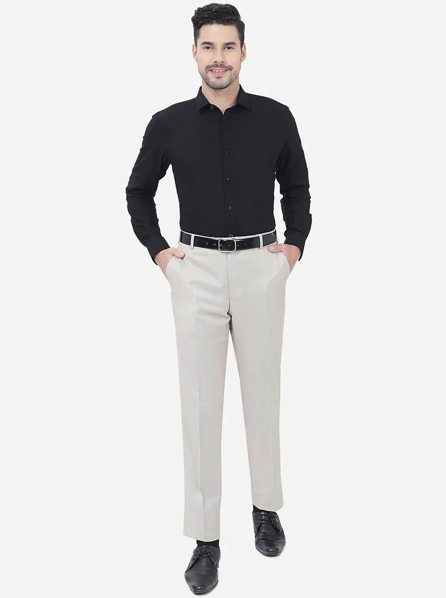 Black Solid Slim Fit Party Wear Shirt | Greenfibre
