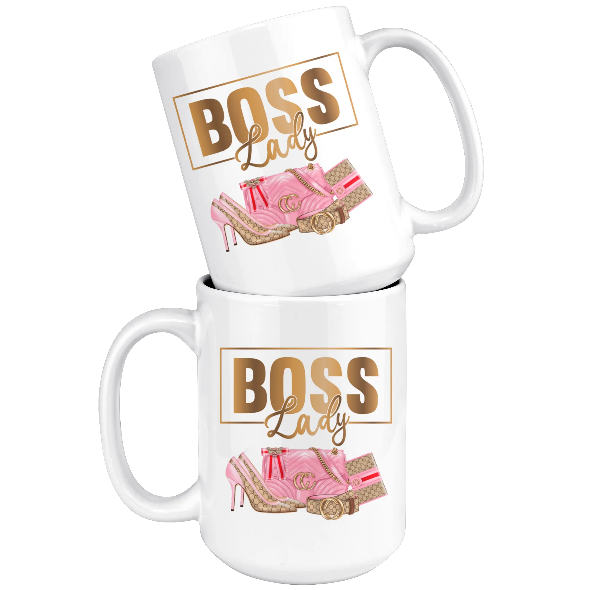 Boss Lady Luxury Mug | Gold Motivation | Beverages | Drinkware | Coffee Mug