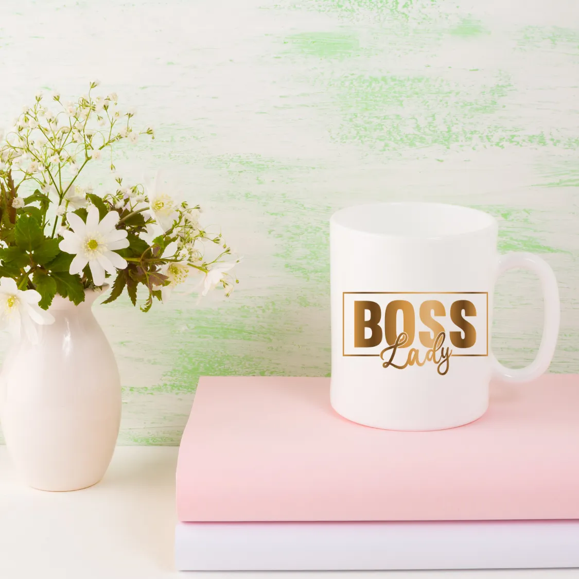Boss Lady Luxury Mug | Gold Motivation | Beverages | Drinkware | Coffee Mug