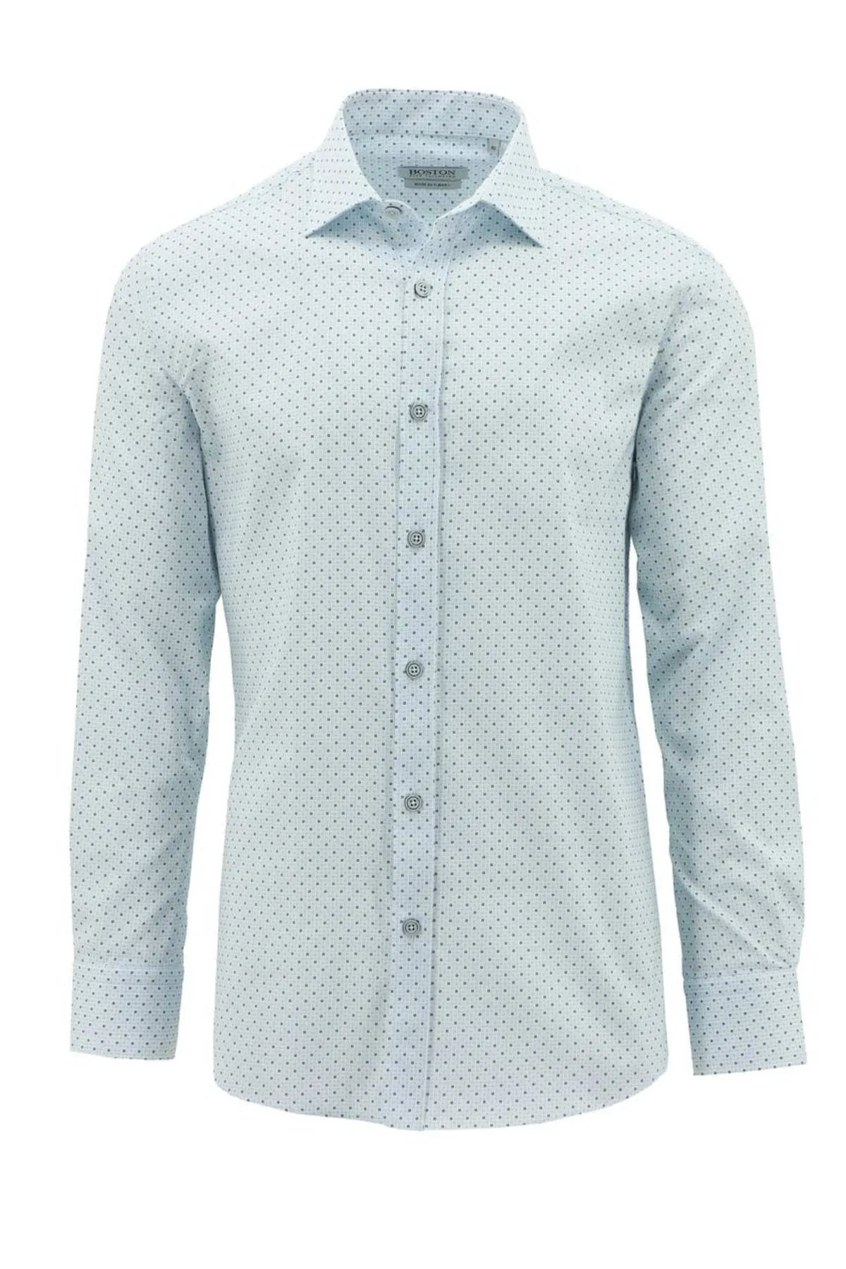 Boston Liberty Casual Square Tile Print Shirt