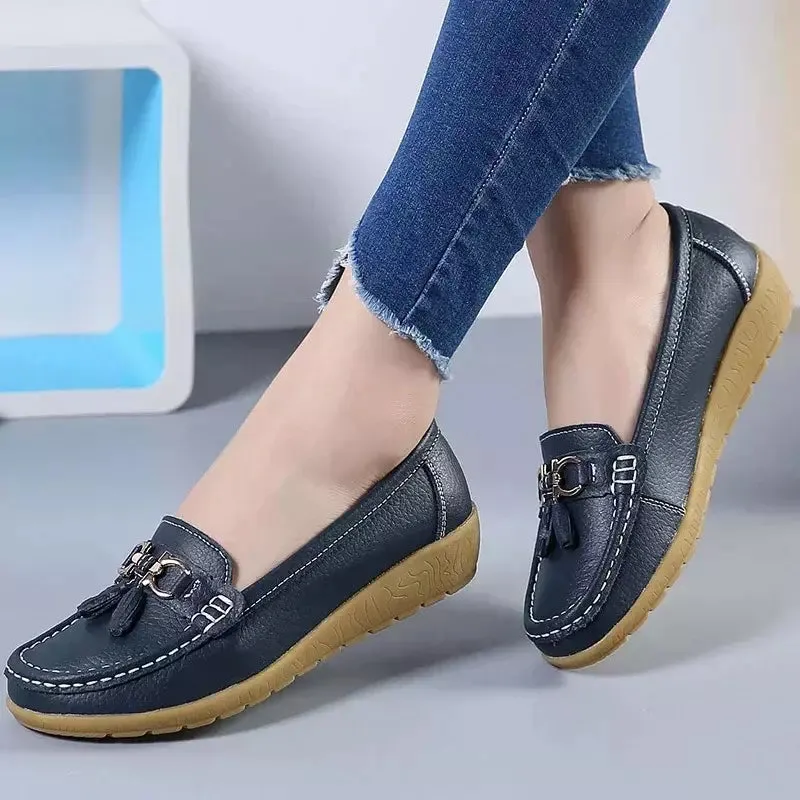 Brown loafers for women