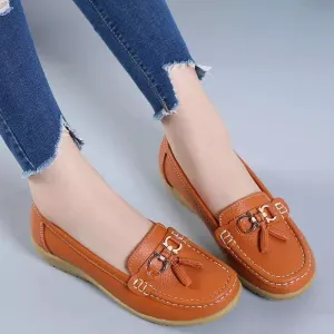 Brown loafers for women