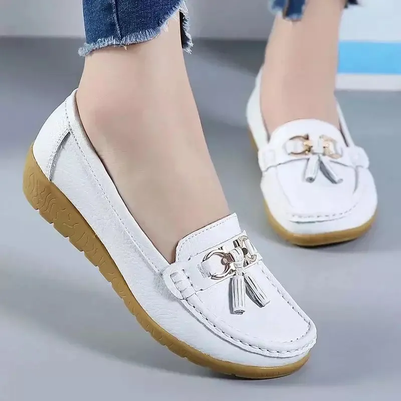 Brown loafers for women