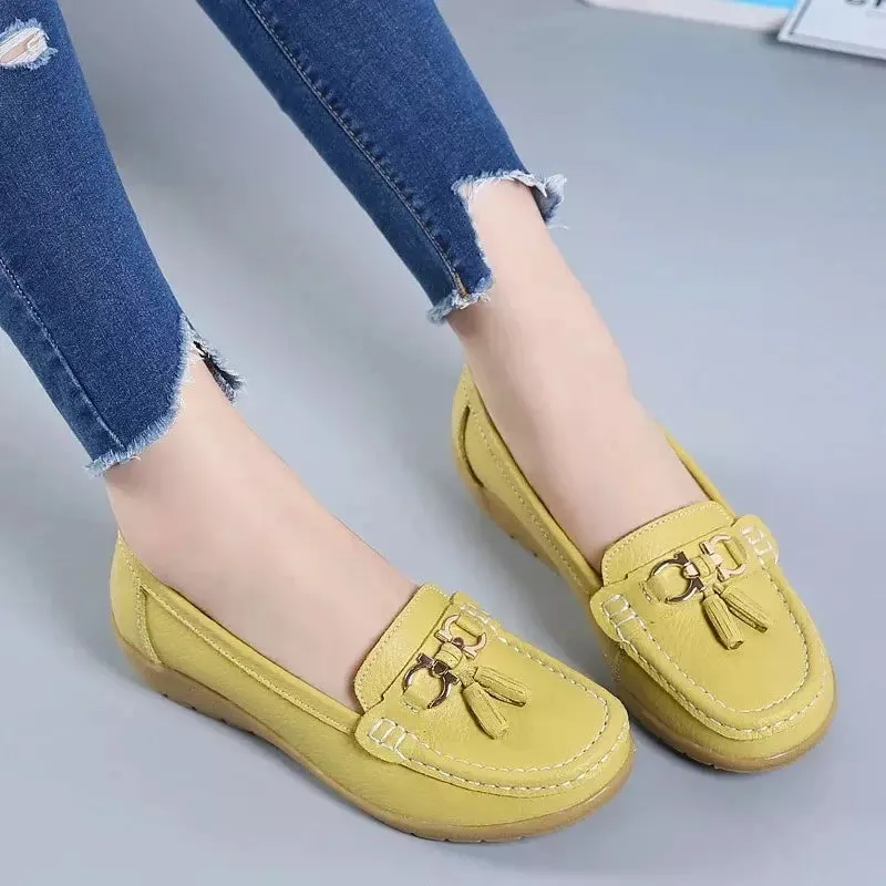 Brown loafers for women