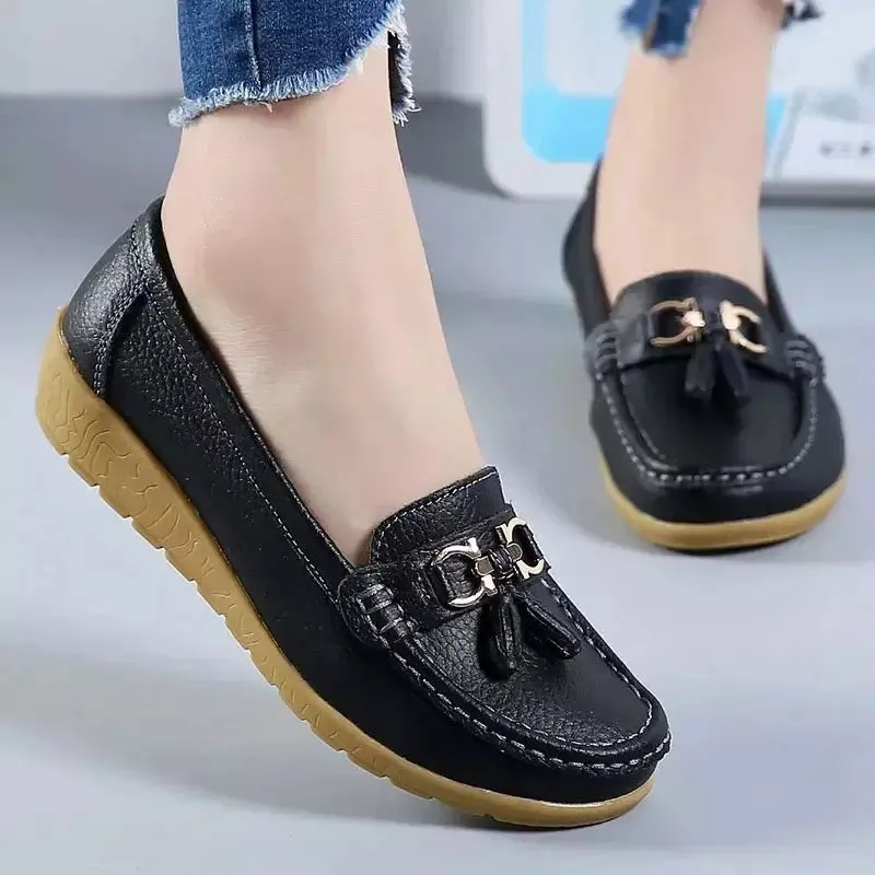 Brown loafers for women