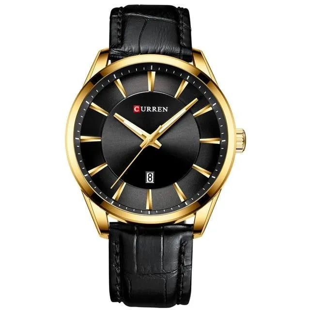 Business Men Leather Strap  Wrist watch