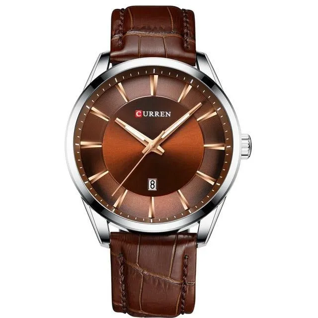 Business Men Leather Strap  Wrist watch