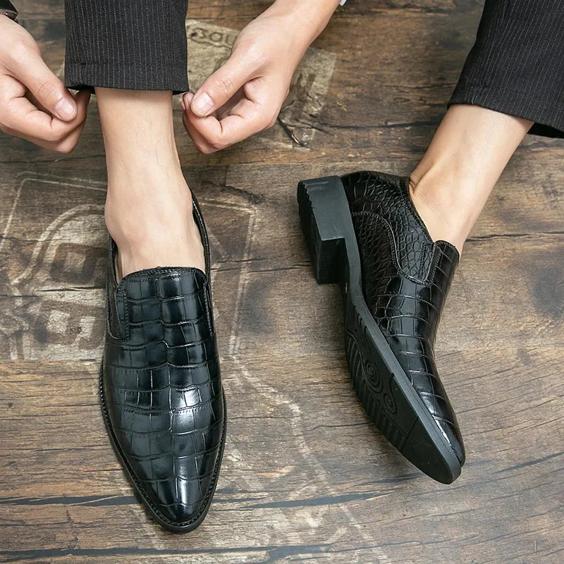 Carson - Crocodile Pattern Shoes
