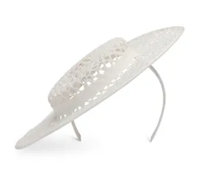 CASSY BOATER WHITE