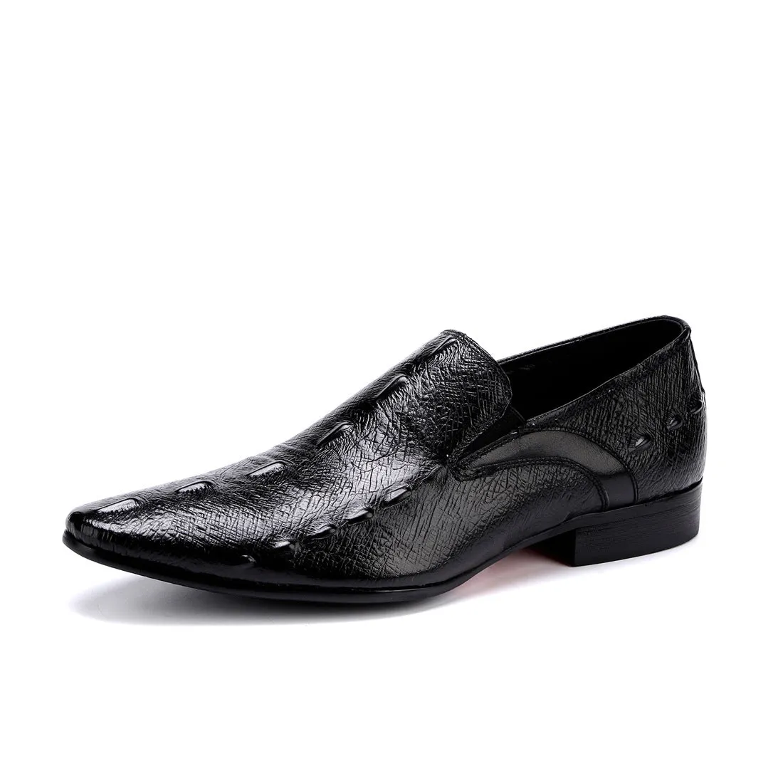 Casual Leather Shoes Men's Genuine Leather Formal Men's Shoes Top Layer Cowhide British Business Men's Pointed Toe Shoes27102