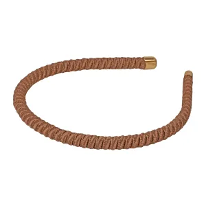 Celine 1 cm Brown Headband