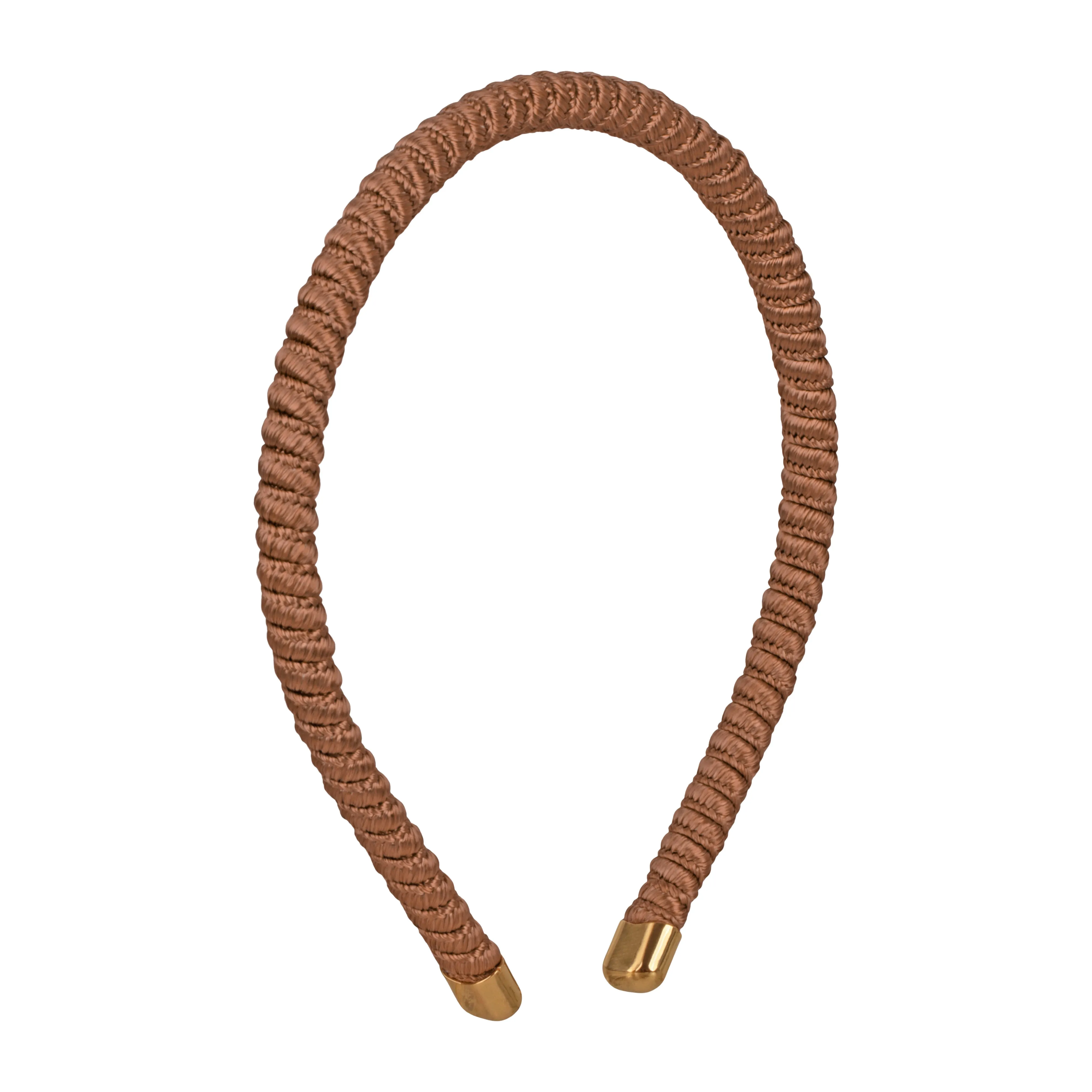 Celine 1 cm Brown Headband