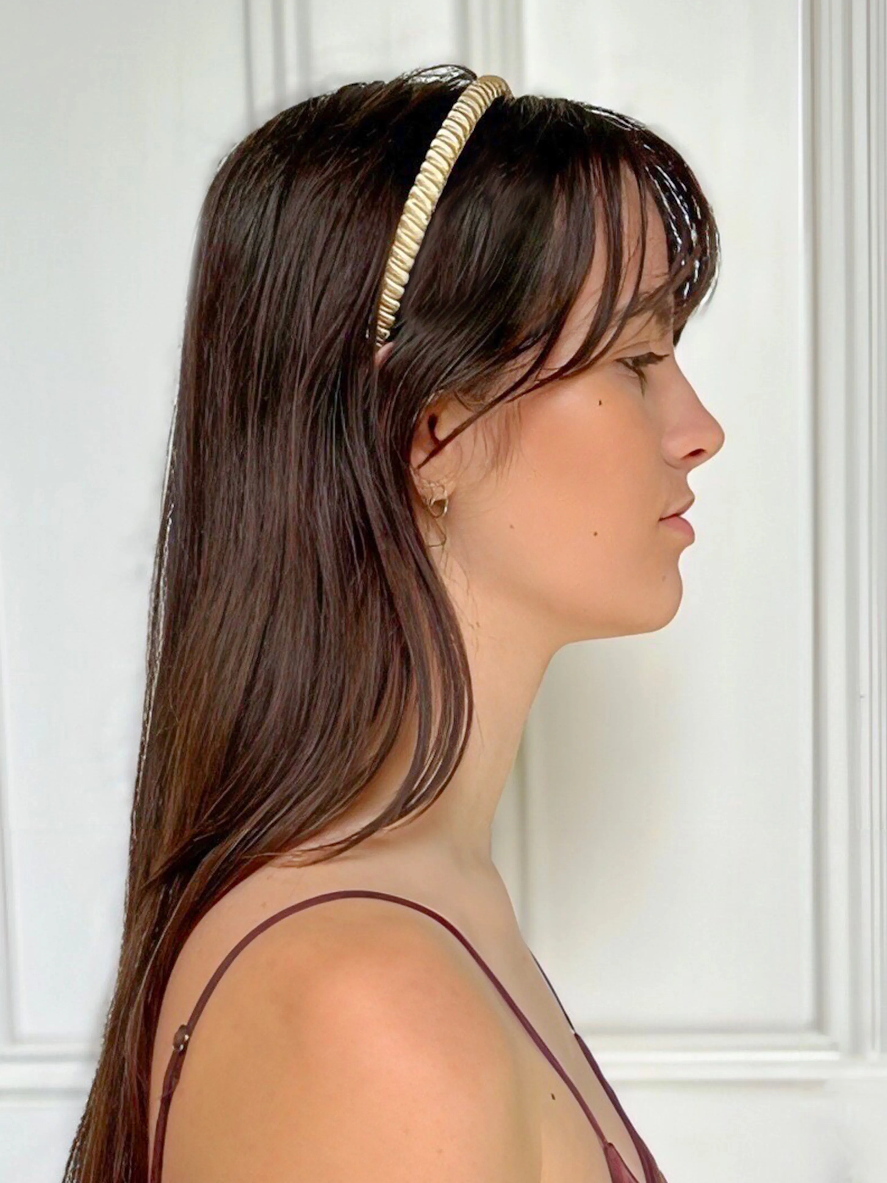 Celine 1 cm Emerald Headband