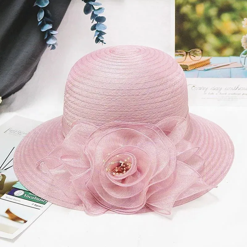 Church Hats: Hot Flower Brim Summer Hats For Women