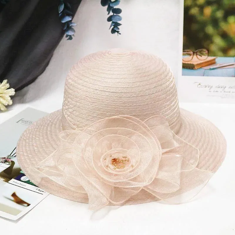 Church Hats: Hot Flower Brim Summer Hats For Women