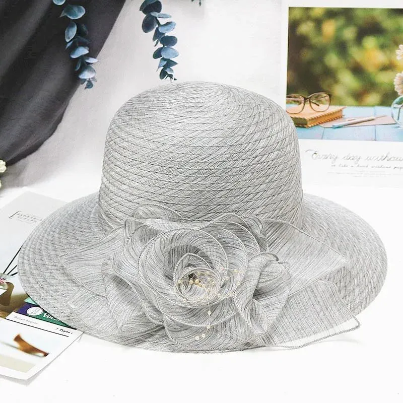 Church Hats: Hot Flower Brim Summer Hats For Women
