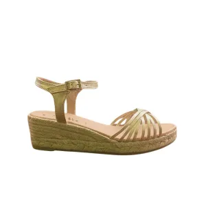 CINNAMON Gold espadrilles