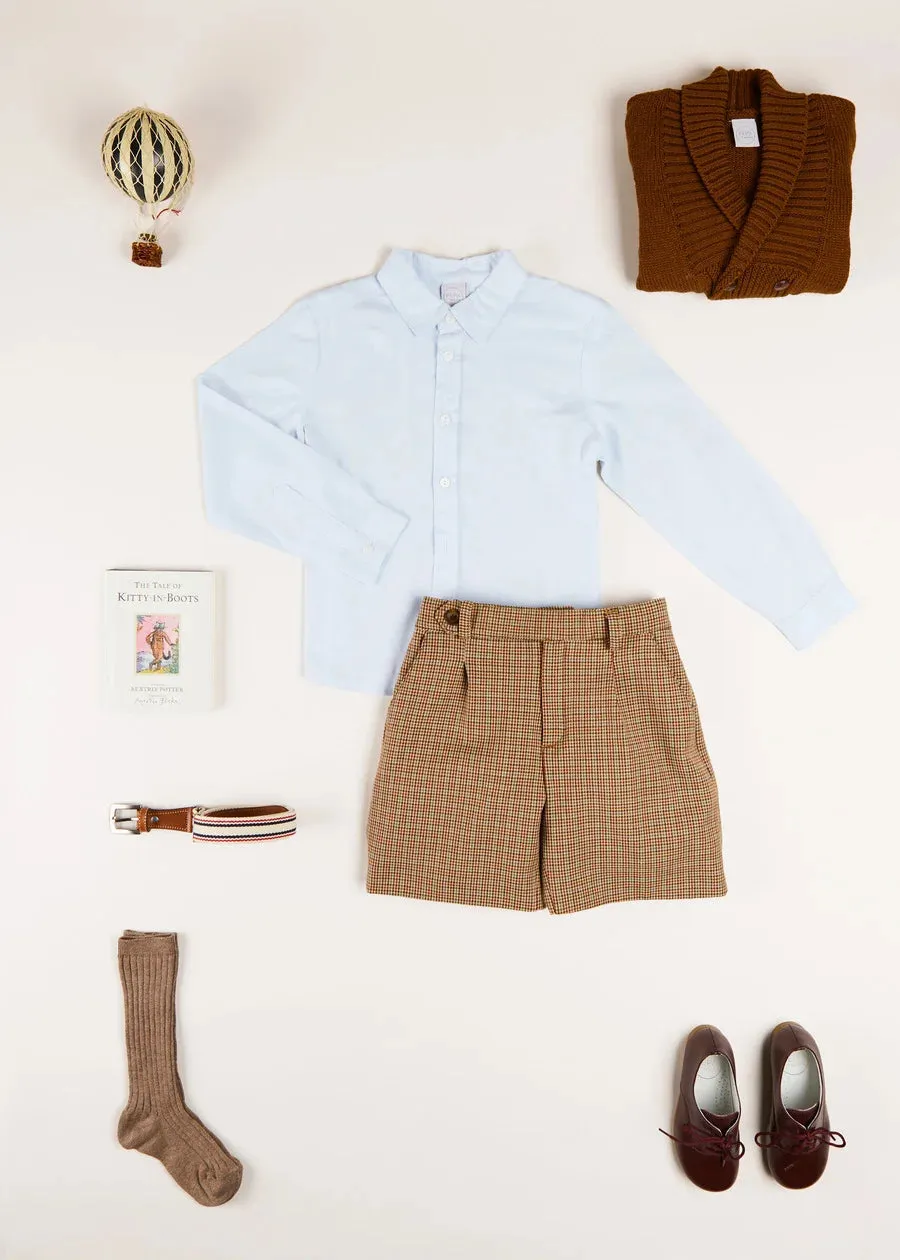 Classic Blue Cotton Oxford Shirt (4-10yrs)
