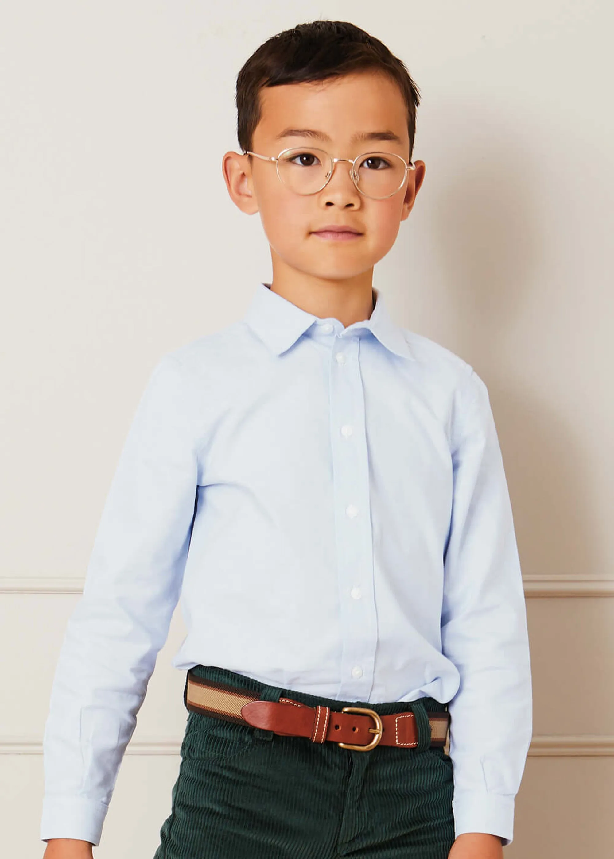 Classic Blue Cotton Oxford Shirt (4-10yrs)