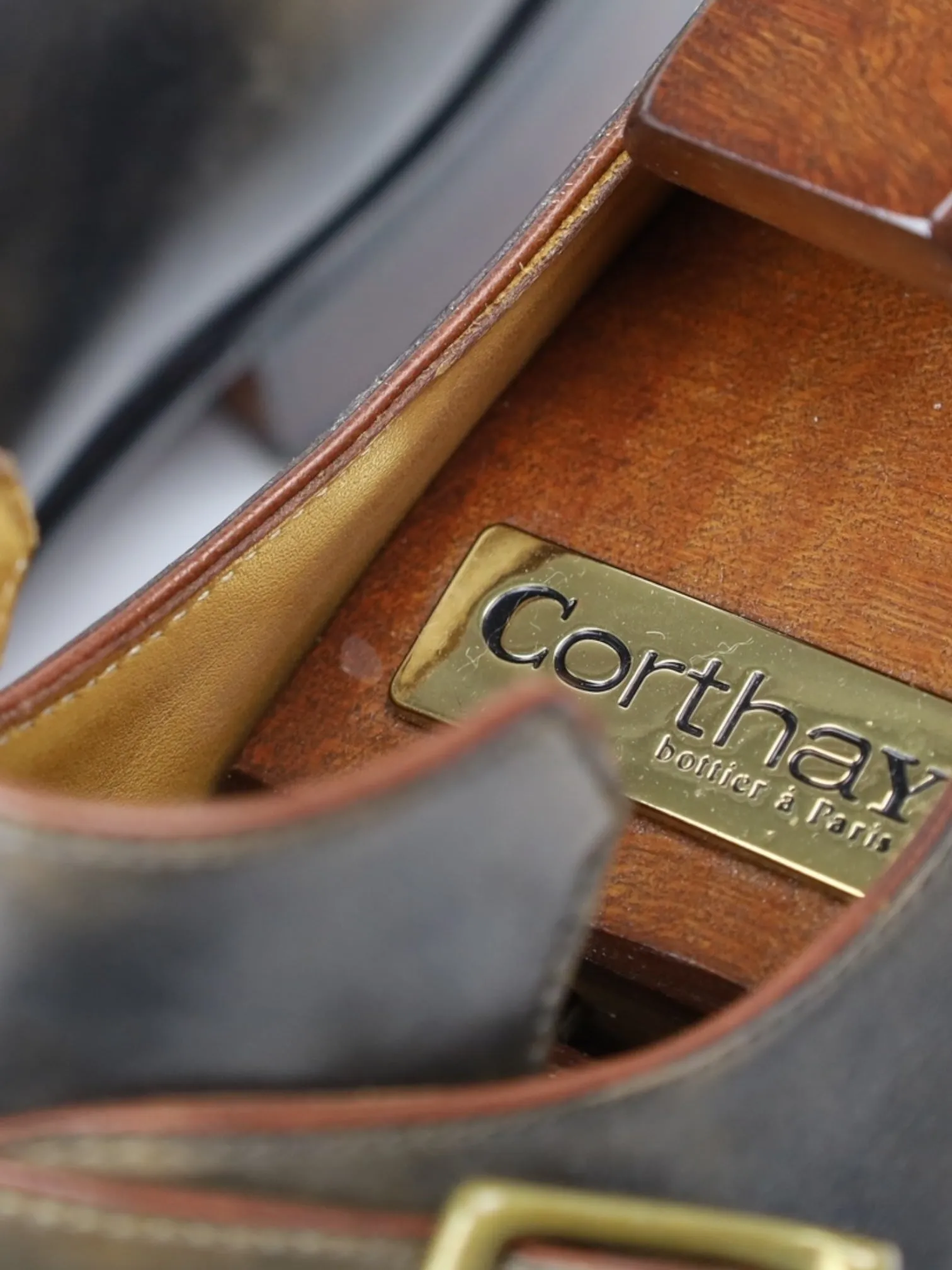 Corthay Olive Green Single Monk