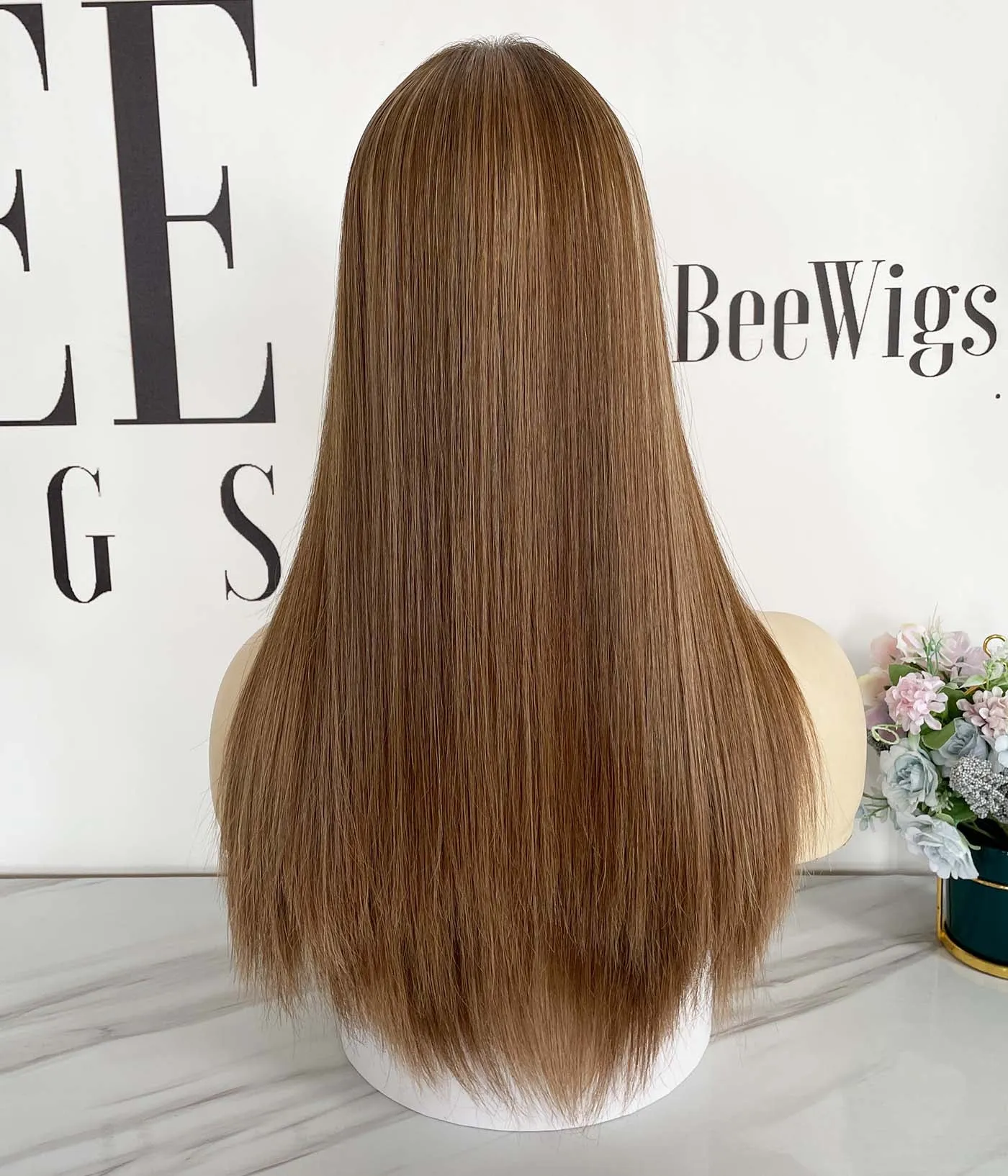 Cuticles Human Hair Blonde Color With Highlights Silk Toppers - Sara