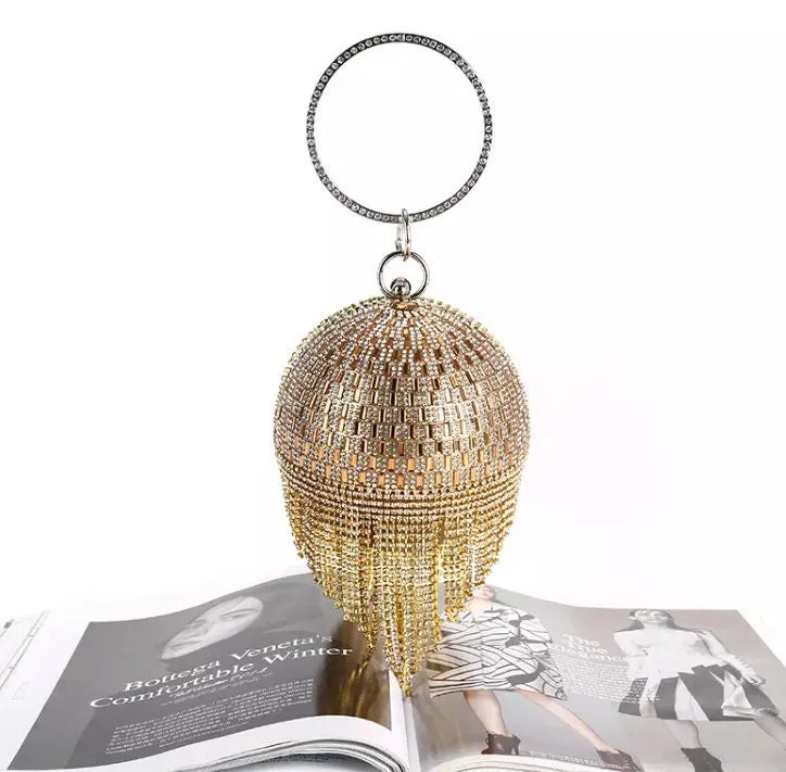 Diamond Handbag | Mini Handbags | Womens Purse | Handbag | Women's Handbags | Rhinestone Handbag | Mini Purse | Diamond Tassel Handbag