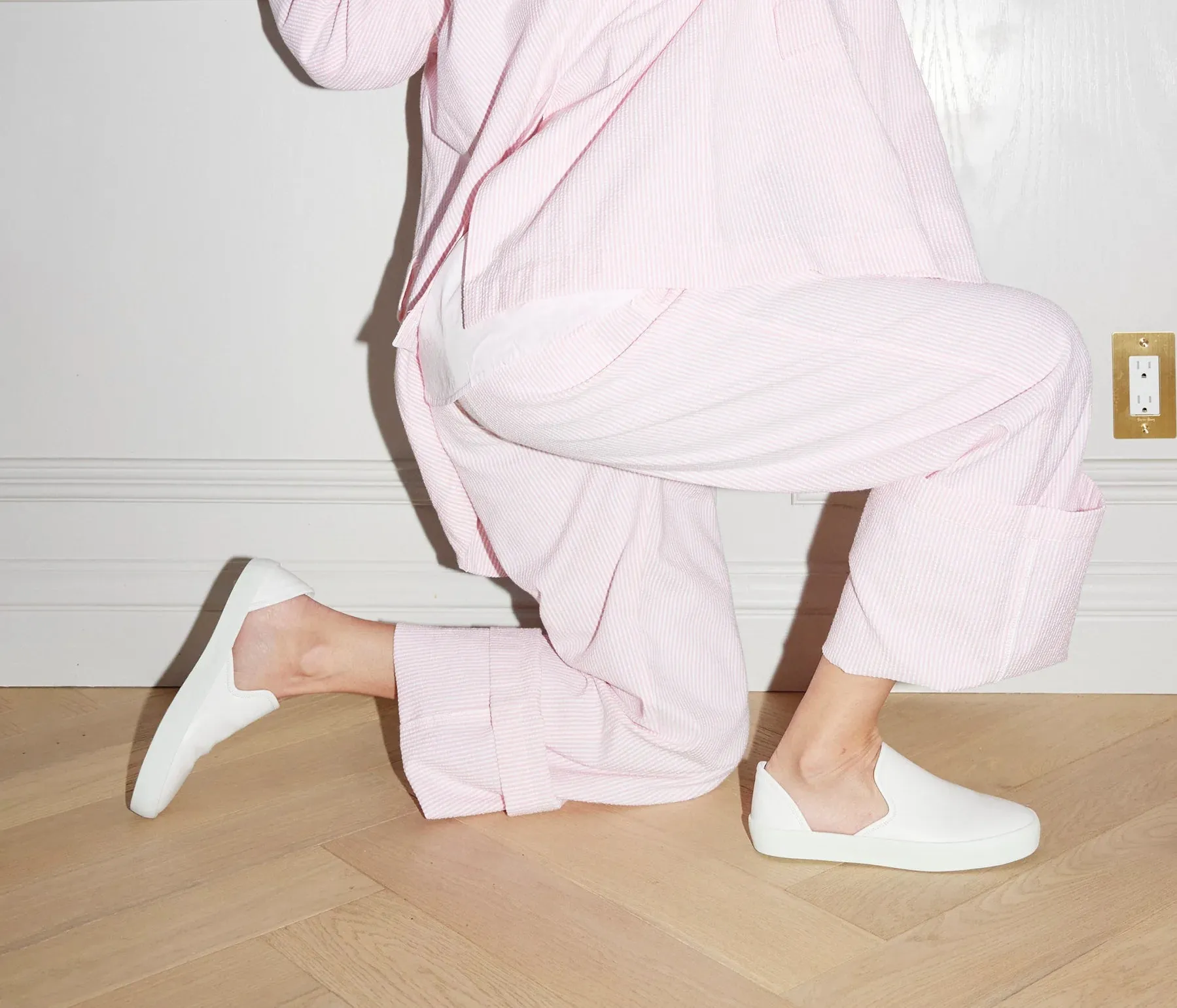 EDDY D'ORSAY SNEAKER IN WHITE CALF