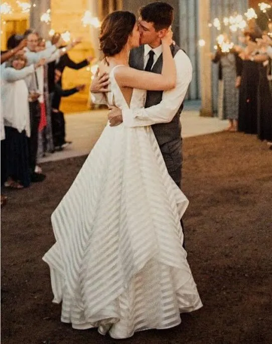 Elegant Popular Formal A Line Cheap Long Beach Bridal Wedding Dresses, BGP251