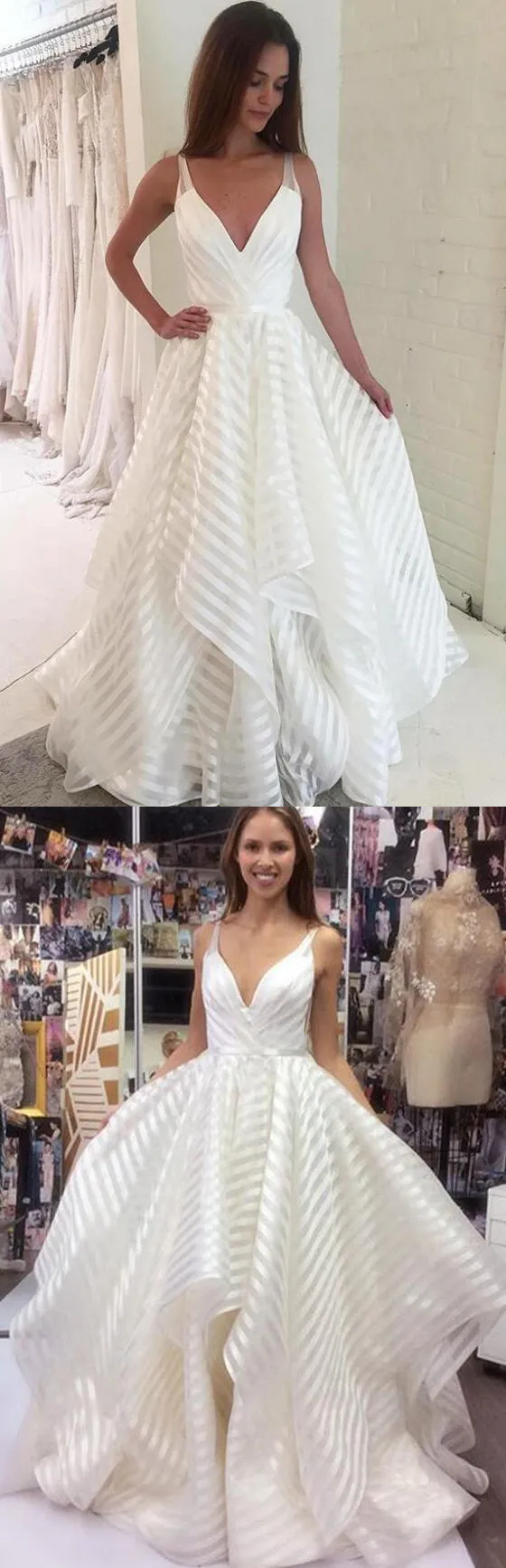 Elegant Popular Formal A Line Cheap Long Beach Bridal Wedding Dresses, BGP251
