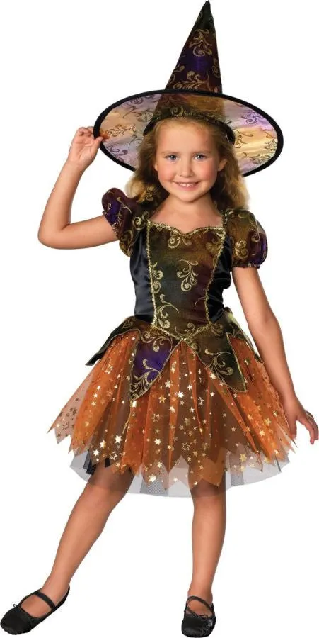 Elegant Witch Child Girl's Costume