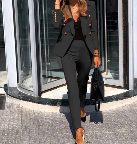 Eloise | Women Elegant Formal Blazer And Pants Sets | Two Piece
