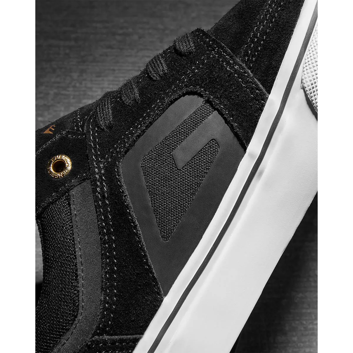 Emerica - Hoban Shoes Black/White/Gold