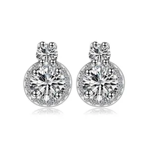 Emily Silver & Cubic Zirconia Stud Earrings