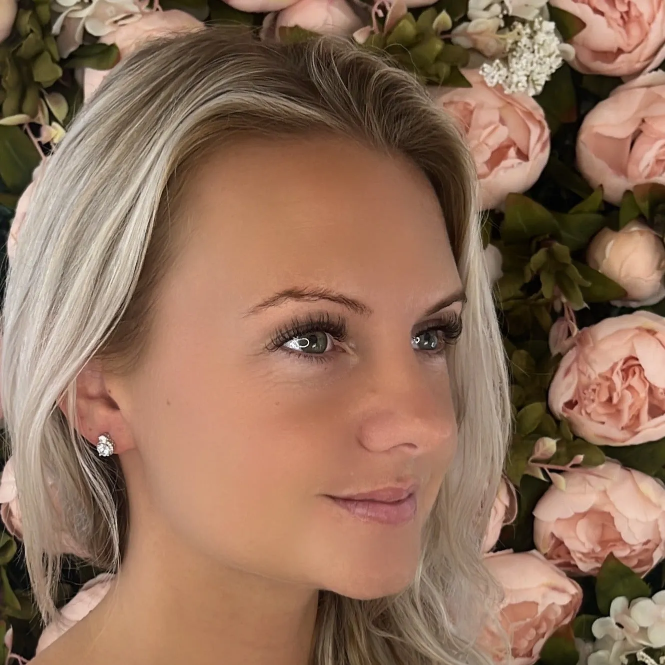 Emily Silver & Cubic Zirconia Stud Earrings