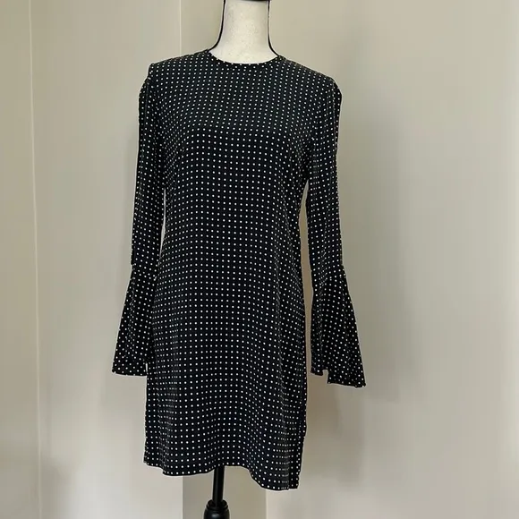 Equipment 100% Silk Polka Dot Mari Mini Dress size Small