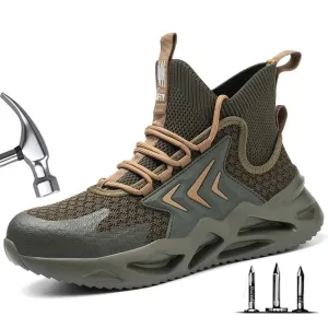 European Standard Steel Toe Safety High-Top Work Shoes