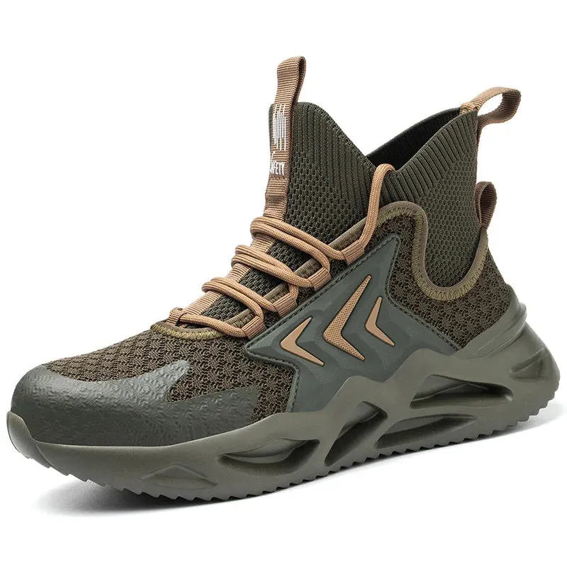European Standard Steel Toe Safety High-Top Work Shoes