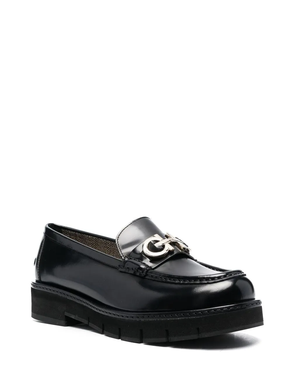 Ferragamo Classic Leather Slip-On Shoes for Women - Size Available