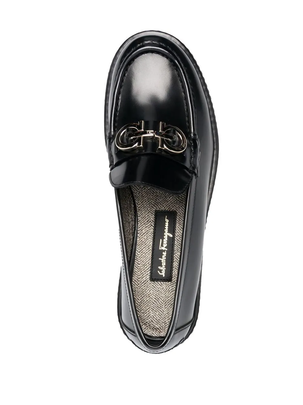 Ferragamo Classic Leather Slip-On Shoes for Women - Size Available
