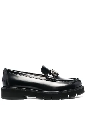 Ferragamo Classic Leather Slip-On Shoes for Women - Size Available