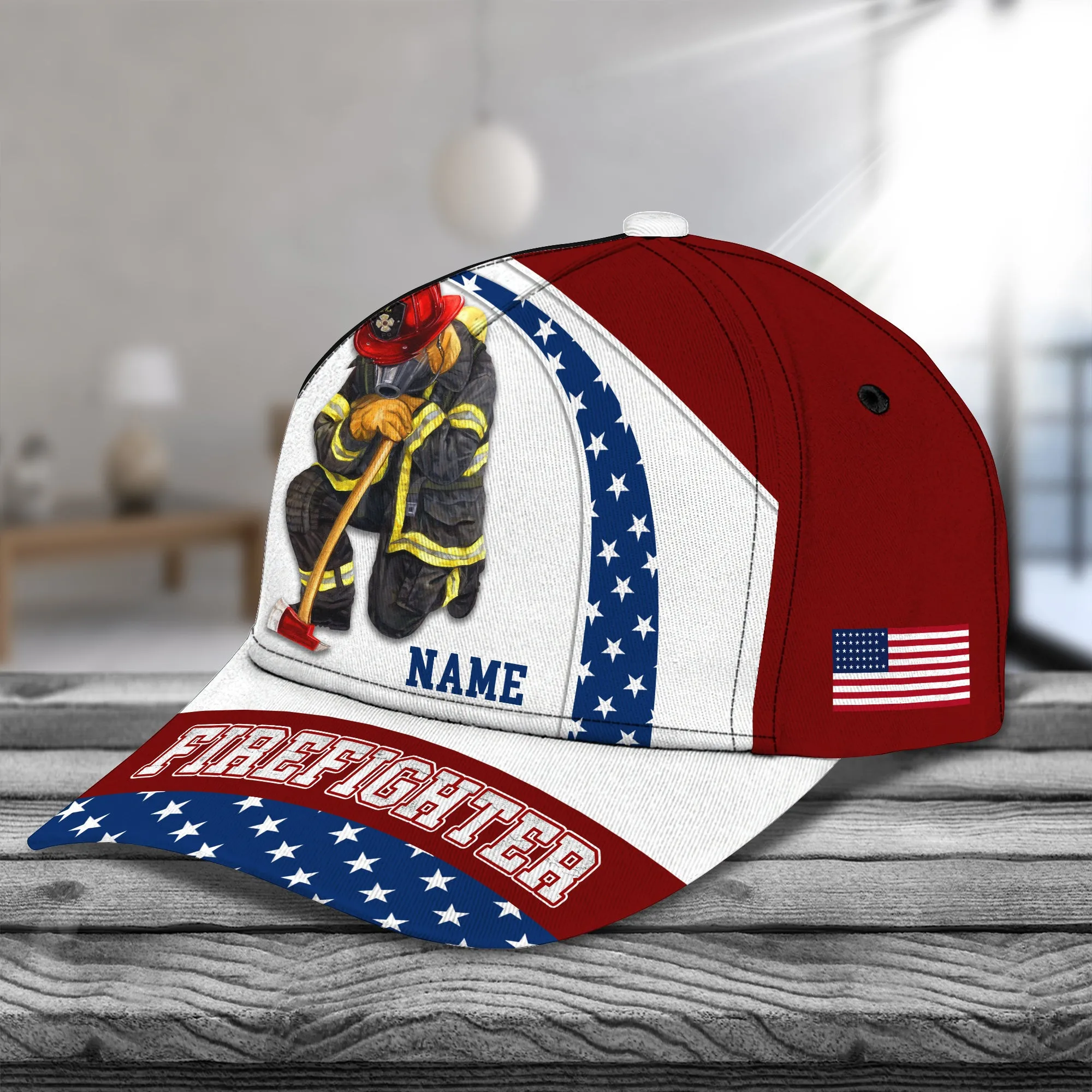 Firefighter 05 - Personalize Name Cap  - Loop - Ntp-268
