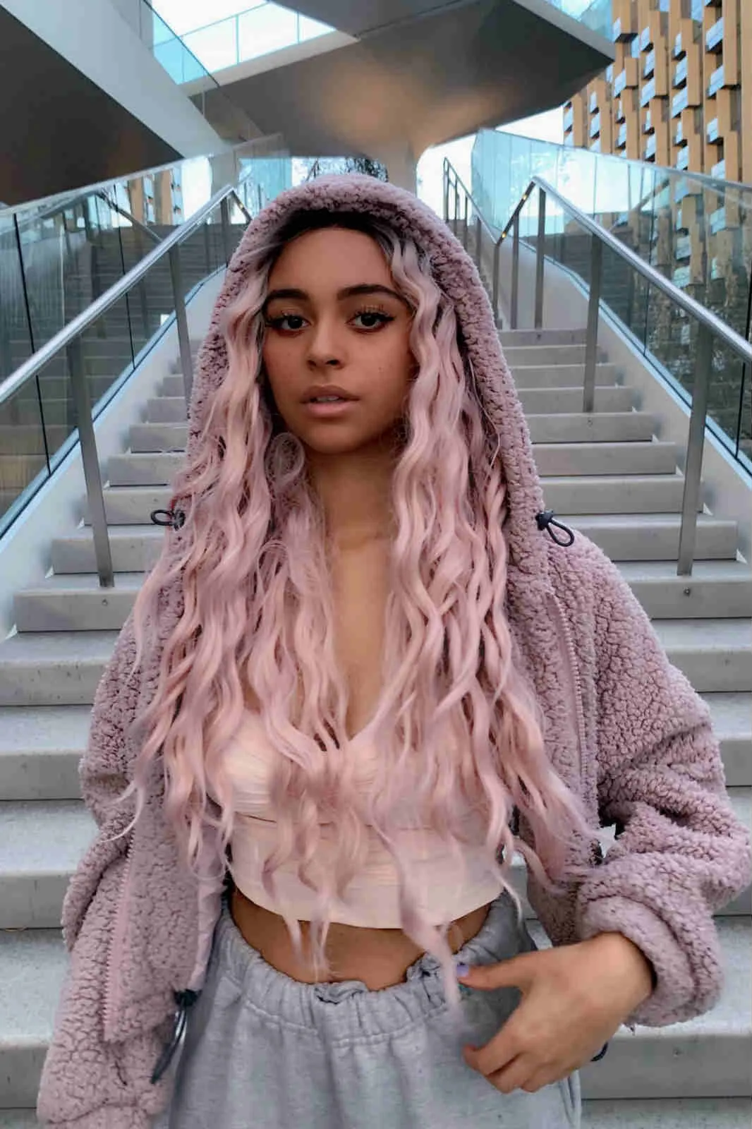 Flamingo｜Synthetic Swiss Lace Front Wig